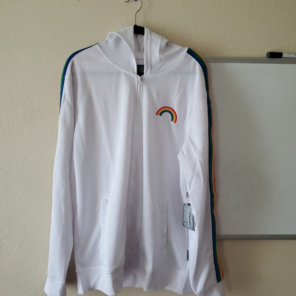 Brooklyn Cloth Sweatshirt Mens XL Polyester Rainbo